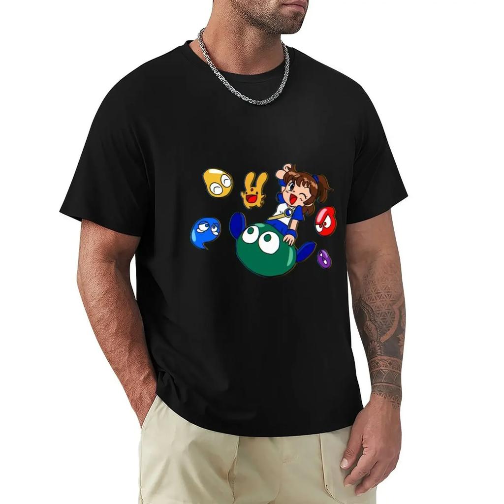 summer Tops Hattori Classic harajuku summer Tops Puyo Puyo Cover Redraw (90sthetic) oversized cute tops