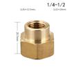 Easy Installation Brass Hexagon Connector Brass Pipe Connector Air Valve Connector Fuel Valve Connector Gas Valve Connector