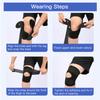 1 adjustable elastic knee pad, breathable, non slip, and positioned compression, providing stable support for sports and fitness
