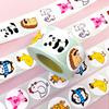 500 Sheets/Roll Cute Little Animal Roll Roll Sticker Children'S Cartoon Hedgehog Deer Cartoon Mix And Match Sticker