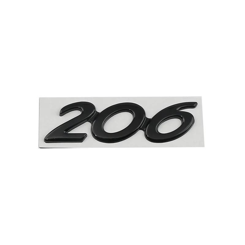 Auto Metall Hinterer Kofferraum Buchstaben Logo Abzeichen Emblem Aufkleber Für Peugeot 206 207 301 308 307 408 508 Dekoration Zubehör