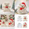 Weihnachtsbär Silikonformen Tier Kuchen Silikonform Fondantformen zum Basteln Kerze Seife Schokolade Backwerkzeug