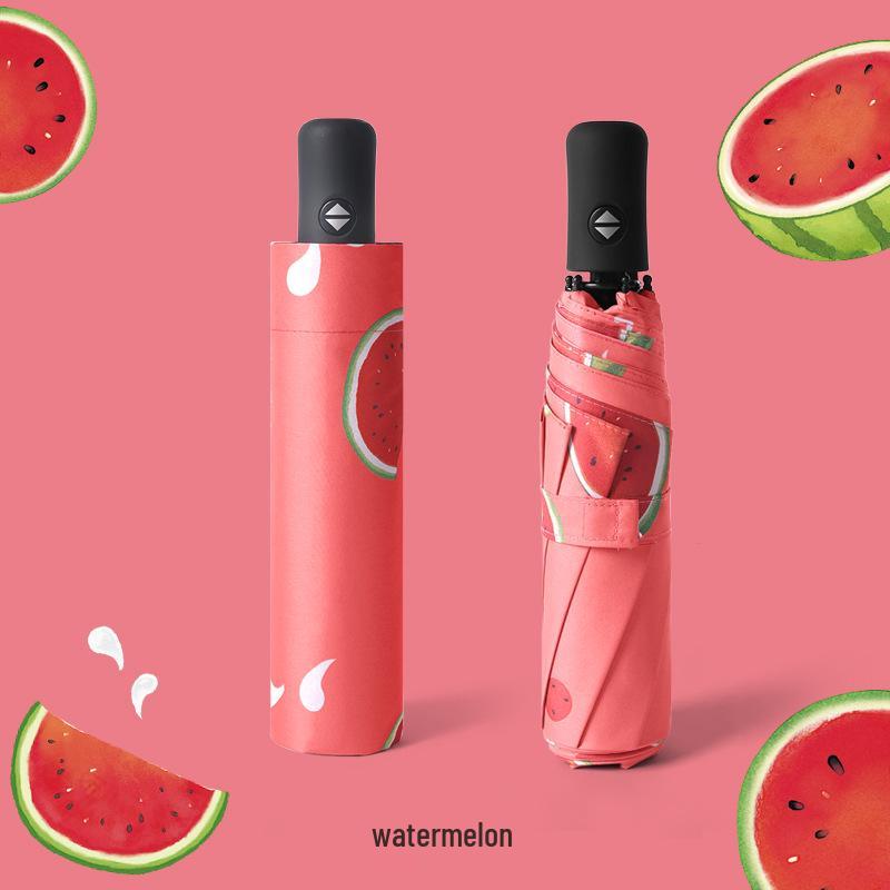 Fruit Theme Automatic Umbrella: Creative Sun & Rain Protection, Custom Logo Printing