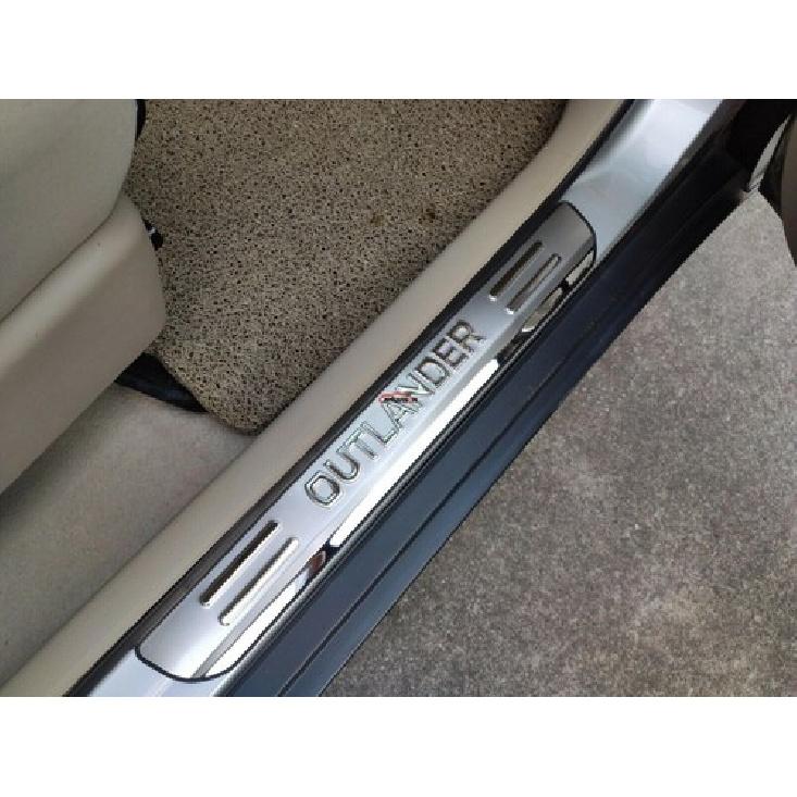 For Mitsubishi Outlander Accessories Door Sill Scuff Plate Protector Trim Strip