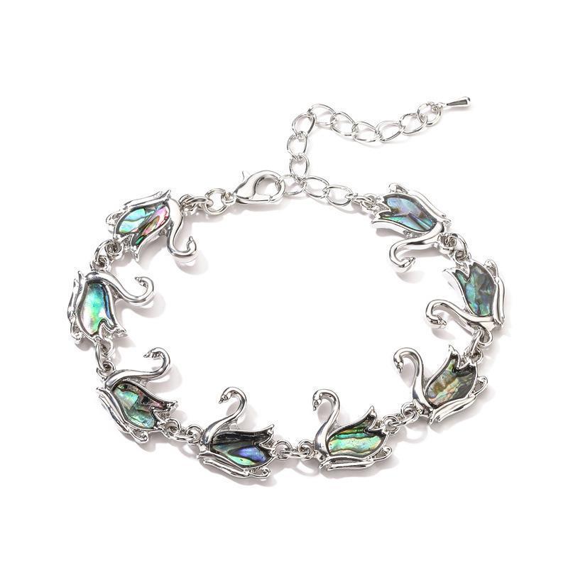 European & American Dual-Use Jewelry: Whale, Penguin, Butterfly, Abalone Shell Bracelet & Anklet