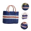 Wear Resistant PVC Woven Picnic Basket For Camping Outdoor Gatherings And Beach Parties With Large Capacity