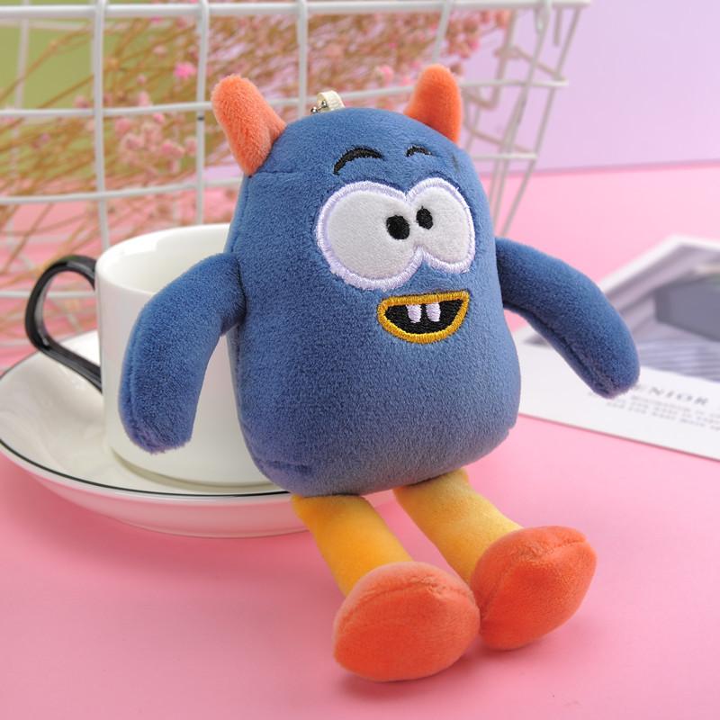 

And Cute Cuddly Monster Plush Keychain Soft Stuffed Animal For Childrens Backpacks Blue Bead Chain