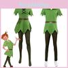 Peter Pan Cosplay Kostüm für Erwachsene und Kinder Halloween Party Outfit