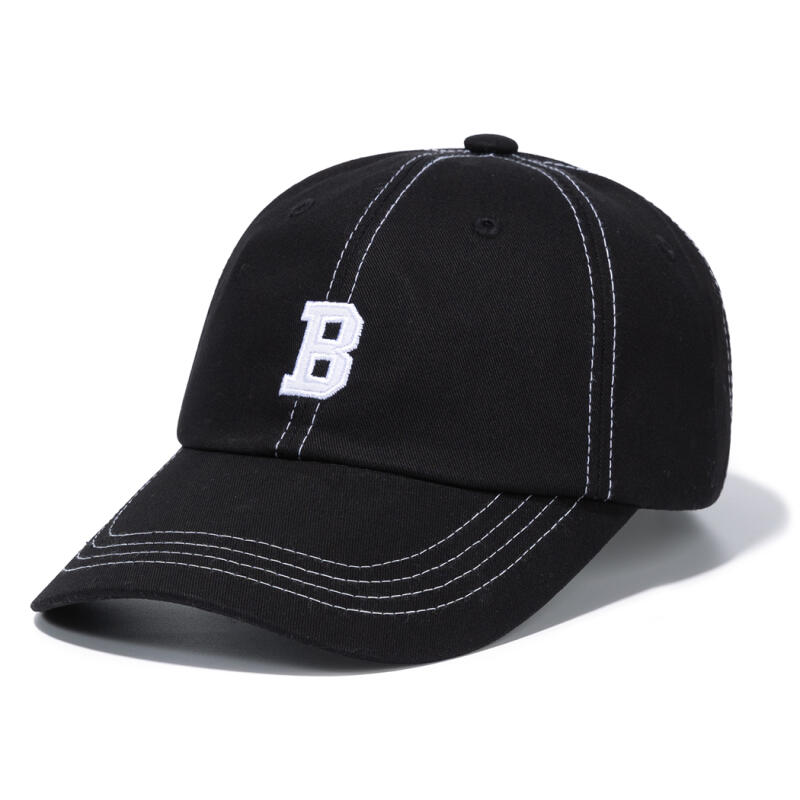 Non-logo curve cap - black stitching