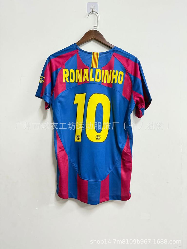 0607AC Milan No. 22 Kaka Retro Style Star Barcelona Santos Brazil Short-sleeved Football Clothes