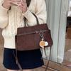 IELGY Retro Matte Suede All-Match One-Shoulder Diagonal Bag Commuter All-Match Portable La