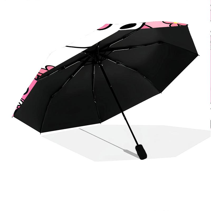 Rainbow Unicorn Donut Magic Folding Umbrella Suitable For All Seasons Suitable For All Seasons Outdoor Three Folds Light