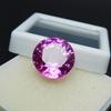 Natural Pink Sapphire Loose Gemstone Round Cut 24 Ct Enhanced September Birthday Birthstone