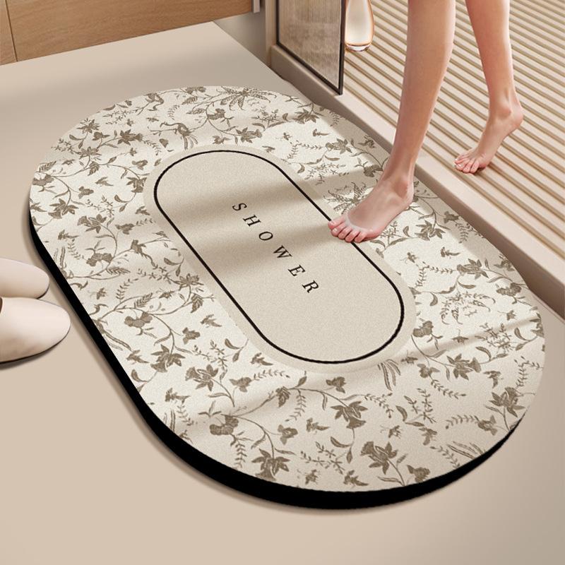 PVC Mat Non Slip Floor Mats for Bathroom Entrances Quick Drying Floor Mats Water Absorption and Proper Maintenance