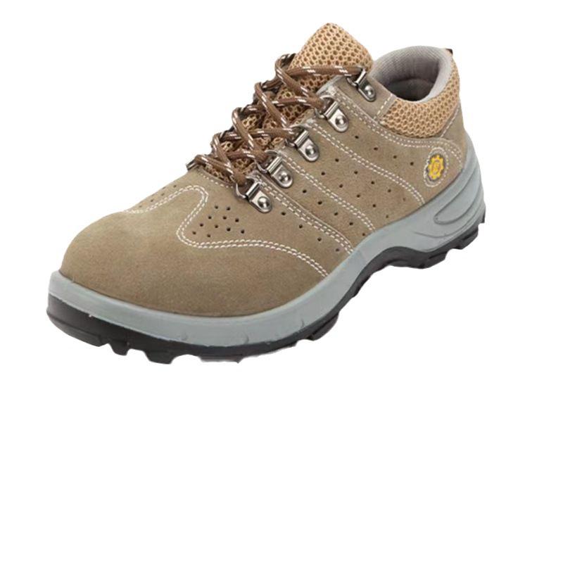 

Обувь для защиты труда Мужская стальная накладка на носок, антипрокольная, противоударная, летняя, дышащая, из коровьей кожи, износостойкая, кевларовая, защита безопасности 46