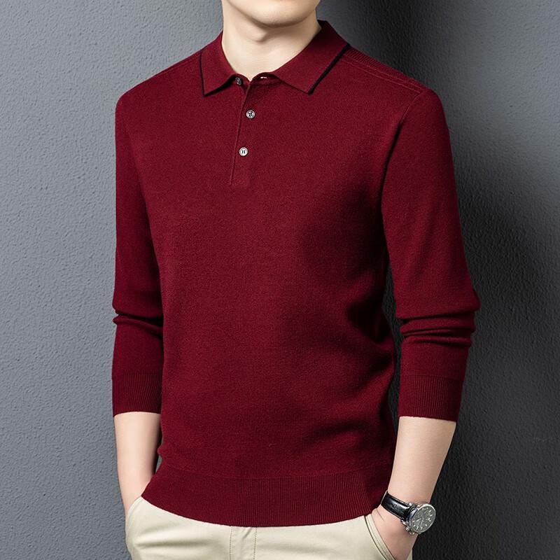 Yiliteng Men's Polo Neck Pullover Sweater YTMTST6516