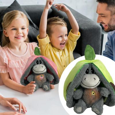 Breathing Avocado Donkey Sleeping Doll Strawberry Donkey Plush Toy Stuffed Creative Into Fruit Transform 30cm Kid Birthday Gift