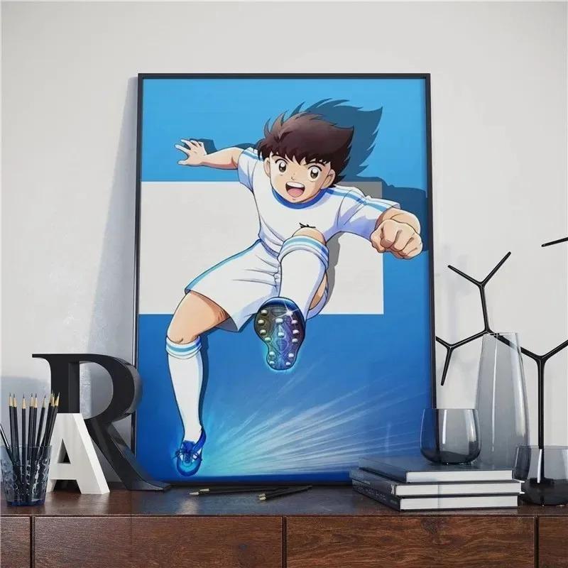 Cartoon Japanes Eanime Captain Tsubasa Art Decor Picture Quality Canvas Painting Home Decor Nursery Office Kids Room Wall Decor