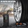 Tire Inflator Portable Air Compressor, 150PSI Smart Air Pump for Car Tires with Digital Tire Pressure Gauge, Portable Fast Tire