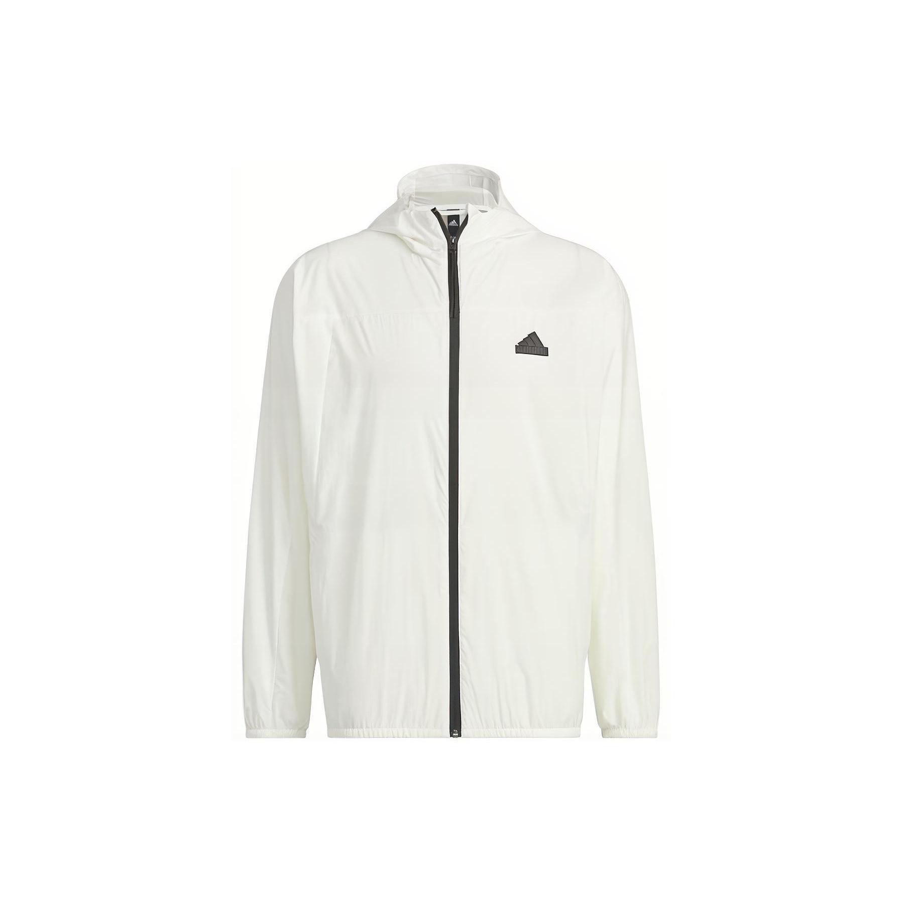 adidas Tech Lightweight Woven Jacket Asia Sizing White Men s IT3942 XL