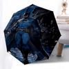 1pc Batman full moon Automatic Folding Umbrella - Compact 8-Rib Design, Durable Plastic & Iron1460L