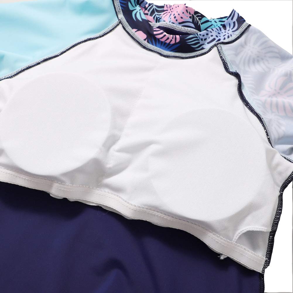 Ymgot Kids' 3-Piece Swimsuit Set, Long Sleeve Rash Guard, Separate Swimwear for Boys and Girls (Size M)