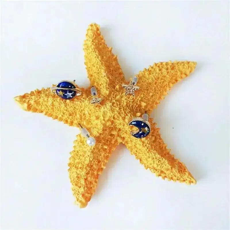 Fashion Temperament Simple Korean Personality Earrings Decoration Planet  Universe Earrings Colorful Personality for Girl