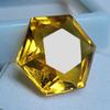 Natural Brazilian Yellow Topaz 14.90 Ct Hexagon Cut Certified Fabulous Gemstone