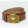 Women's Belt Versatile Belt New Style Fashionable Simple Belt Pure Cowhide Women's Smooth Buckle Belt