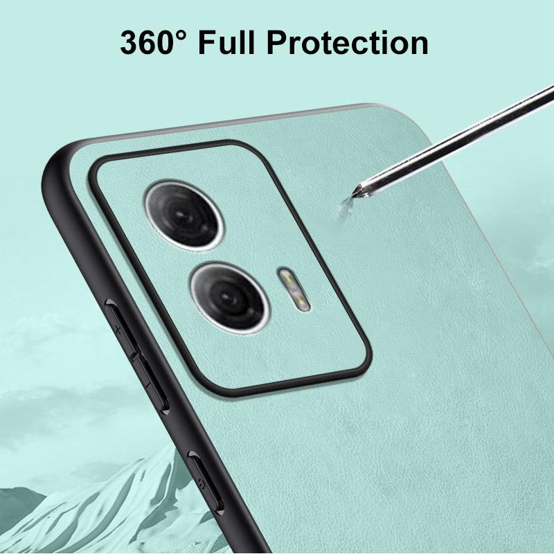 Luxury PU Leather Phone Case For Motorola Edge 50 Fusion Back Cover Silicone Protection Case For Motorola Moto Edge50 Fusion 5G