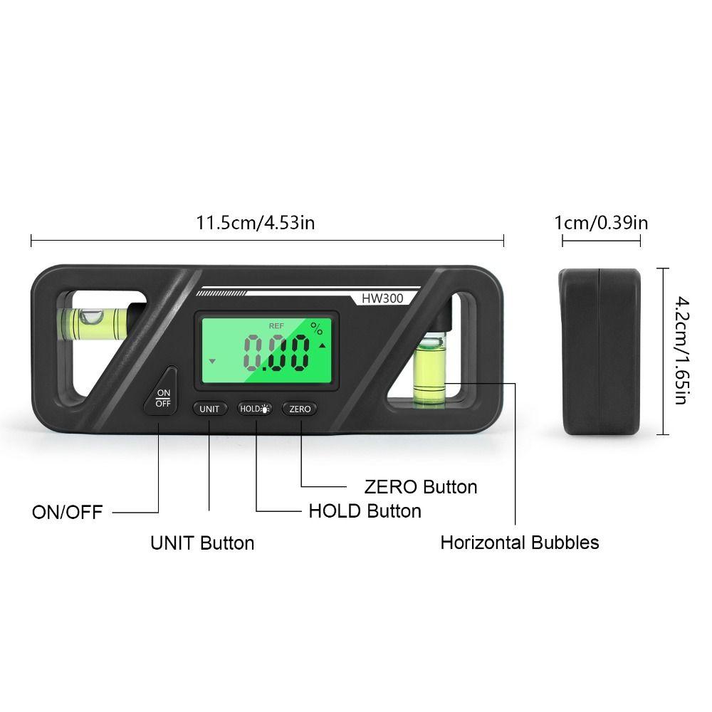 Magnetic Base Digital Inclinometer LCD Display Digital Protractor  Interior Decoration