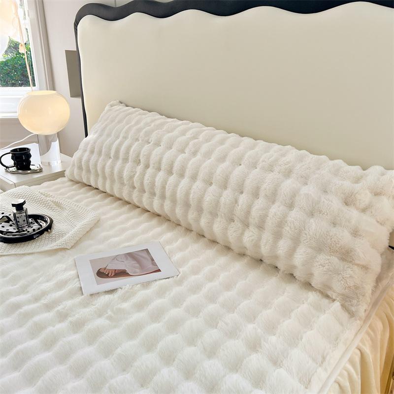 Winter Fluffy Plush Pillow Cover 50/120/150/180cm Long Body Couple Lover Pillowcase Faux Fur Throw Pillowcase Home Decor