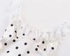 Spring and summer new pure desire wind polka dot suspender dress women's round neck backless lace splicing waist and thin skirt