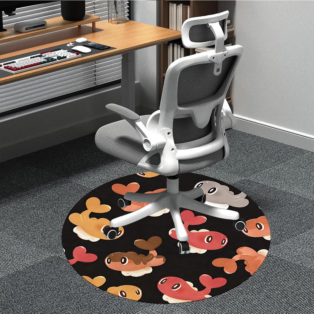 

1pc Whale Seashell Chair Carpet for Office, Soft Flannel Throw Mat, Perfect for Office, Holiday Party Decoration Choice yy260209019 80cm by 80cm