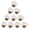 10 Pieces Simulated Wine Cup Resin Accessories Miniature Beer Glass Dollhouse Mug Models Fairy Garden Doll House Decor