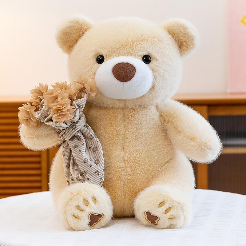 Cute Cartoon Hairband Teddy Bear Plush for Valentine's Confession Gift