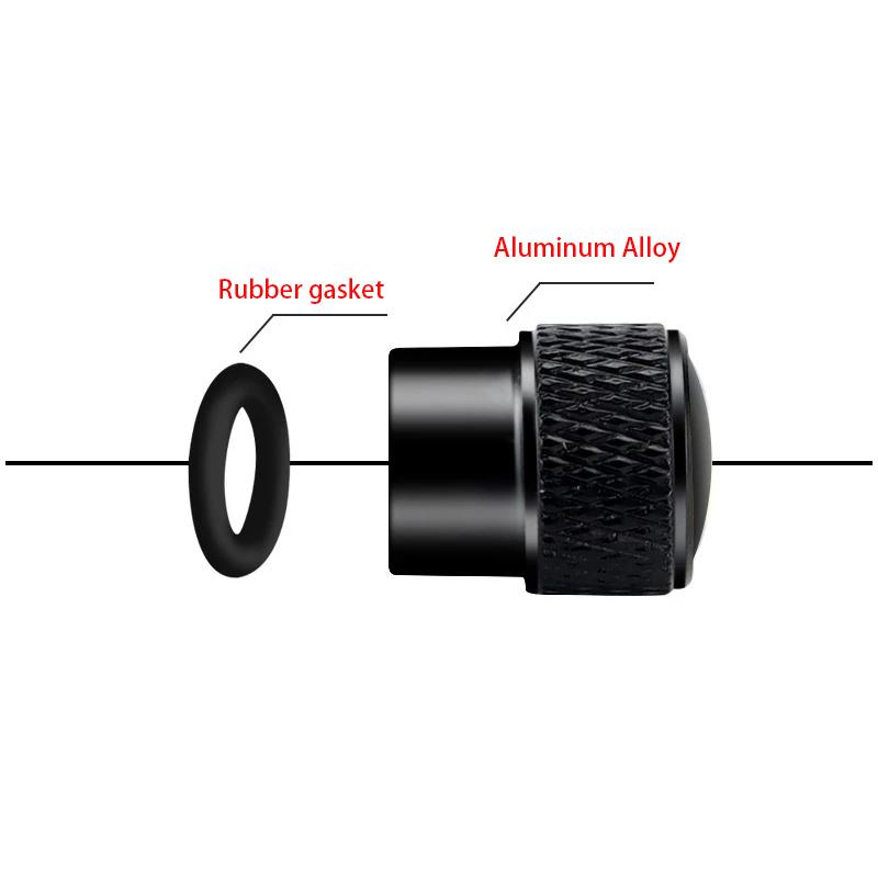4PCS/set Car Aluminum Alloy Wheel Hub Valve Core Cover For Toyota GR Sport Gazoo Racing C-HR RAV4 Mirai Avensis Prado Camry rav4