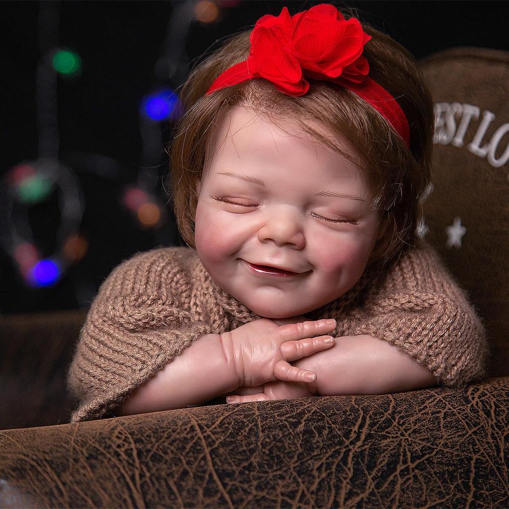 20 tommers vakre reborn babydukker klut kropp babydukke leker Bebe reborn småbarn for barn lekekamerat leketøy julegave