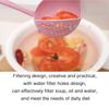 The 2 In 1 Kitchen Spoon Spoon Long Handle Plastic Colander Filter Tableware Hot Pot Spoon
