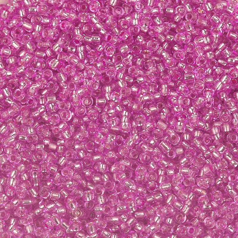 10/50g Czech Glass Seed Beads Inner Silver Loose Spacer Rice Beads For Jewelry Making Colorful Round Bead DIY Earrings Bracelet