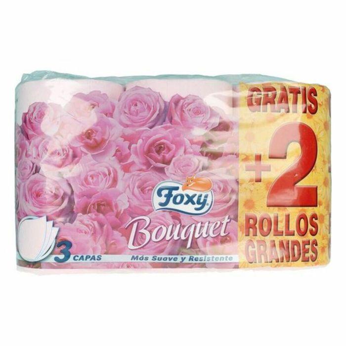 FOXY - Foxy Boeket Kleur Toiletpapier 3 Lagen 4 + 2 Rollen