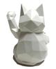 Natura Style Maneki-neko (Lucky Cat) Figurine, Stylish Nordic Style Decor (Small, White)