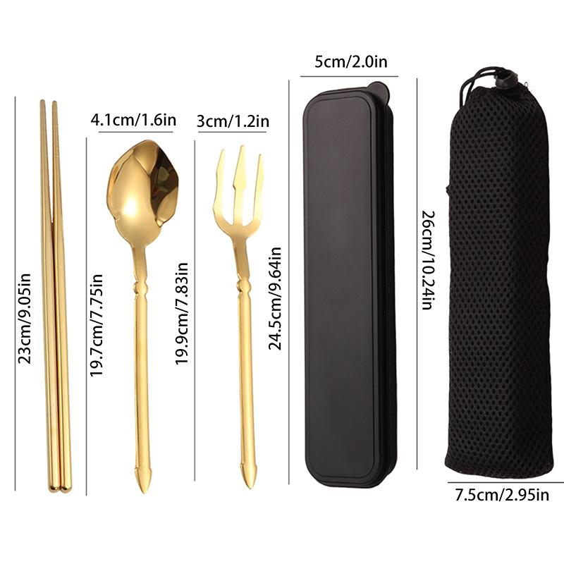 Stainless Steel Cutlery Sets Western Chopsticks Forks And Spoons Hotel Dinner Table Service French Wedding Decoration
