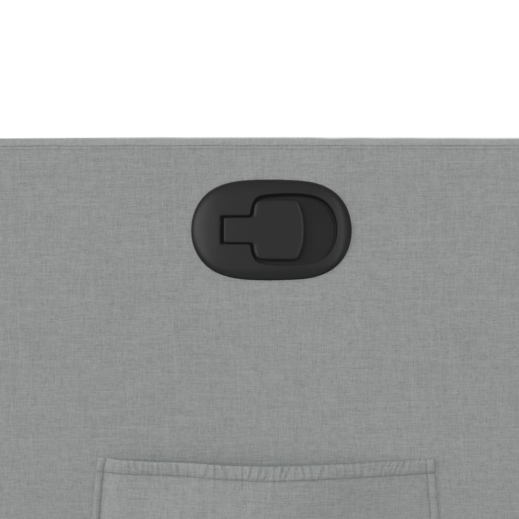 Relaxation Armchair Light Grey Fabric