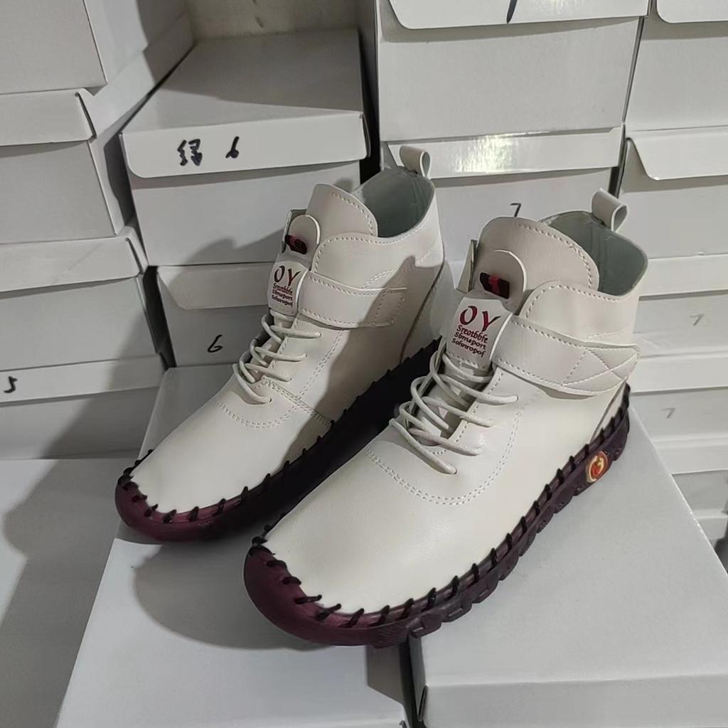 Winter women's shoes lace-up plush warm inner short boots women's shoes