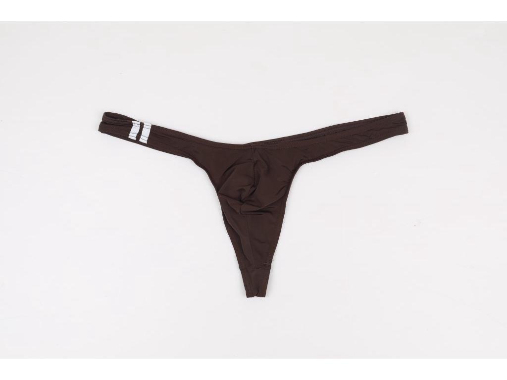 Men's Low-Rise U-Convex Ice Silk Thong E044