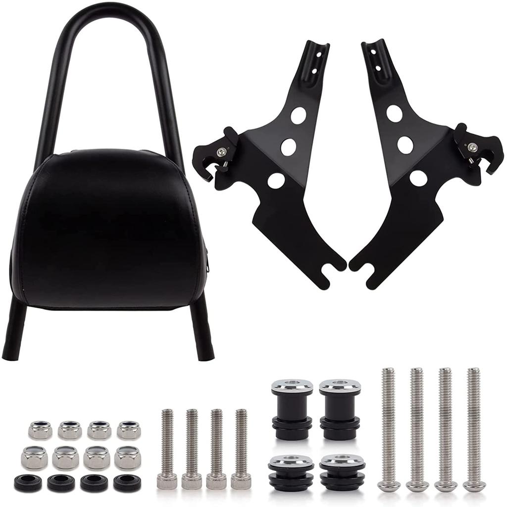 Davidson Sportster 1200 883 Sissy Bar with Backrest and Pad, Compatible with Sportster XL883, XLH883, XL1200, and XLH1200 (2004-2023)