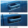 Exterior Door Handle Bowl Cover Trim Bezels For Ford F150 2Door 2015- Black
