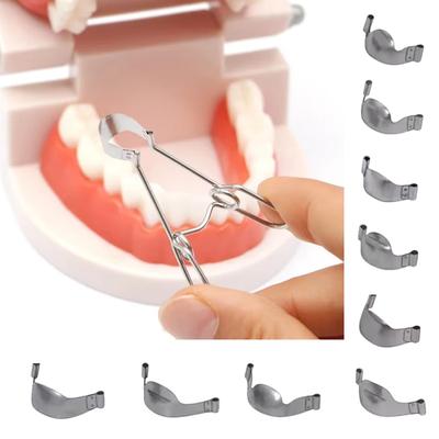 Sekcyjne Metalowe Matryce Kształtowane Pasek Matrycy Pierścień Rozdzielający Narzędzia Dentystyczne Kształtowanie Zębów Artykuły Dentystyczne