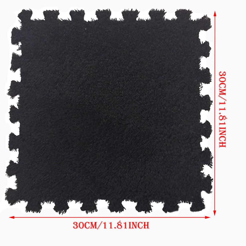 11.81Inch Square Puzzle Polyester Velvet Eco-friendly Carpet In 14 Colors